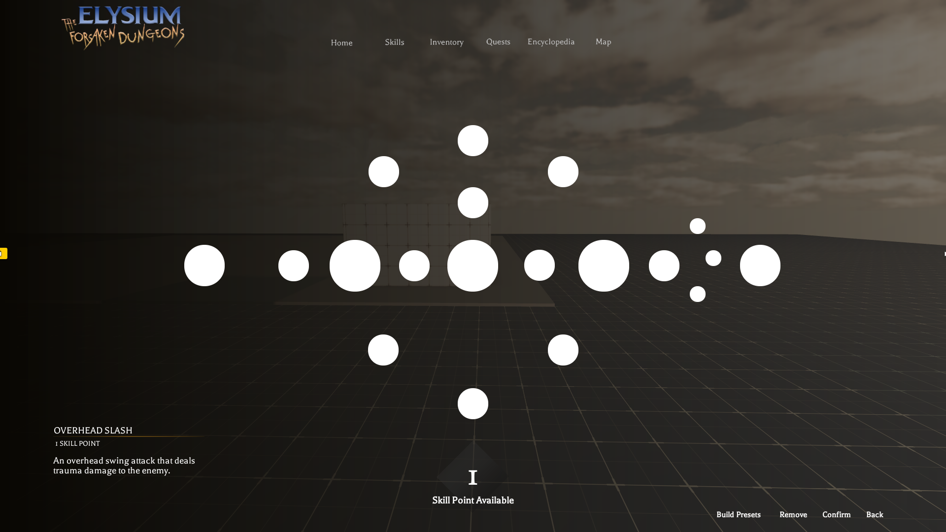 First draft of the skill tree.