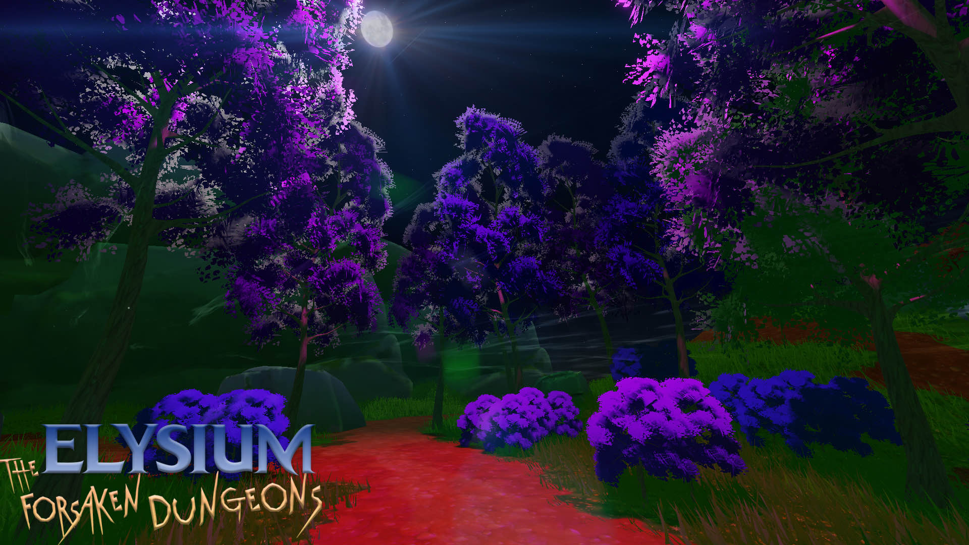 Nighttime in the overworld.